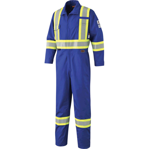 7704 Combinaison &agrave; haute visibilit&eacute; FR-Tech, Taille 42, Bleu royal, 10 cal/cm²/9,7 cal/cm² Planification Entrepots Molloy