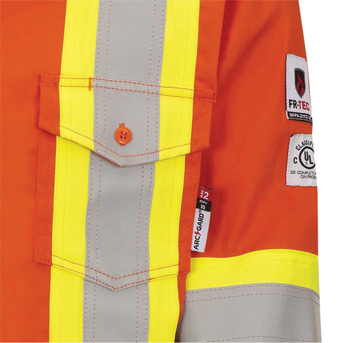 7743 Chemise de s&eacute;curit&eacute; ignifug&eacute;e FR-Tech, Petit, Orange haute visibilit&eacute; Planification Entrepots Molloy