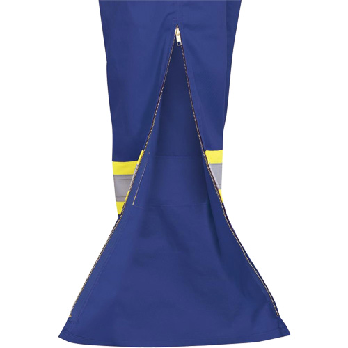 7706 Combinaison ignifuge FR-Tech avec fermetures &agrave; glissi&egrave;re aux jambes, Taille 36, Bleu royal, 9,7 cal/cm² Planification Entrepots Molloy