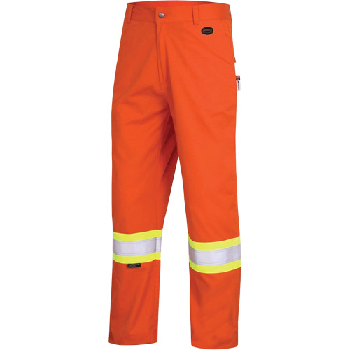 7763 Pantalon de s&eacute;curit&eacute; haute visibilit&eacute; r&eacute;sistant aux arcs &eacute;lectriques FR-Tech 88/12, 38, x 30, Orange haute visibilit&eacute;, 9,7 cal/cm² Planification Entrepots Molloy
