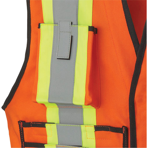 7732 Veste d'arpenteur ignifuge et r&eacute;sistant aux arcs &eacute;lectriques FR-Tech, Petit, Orange haute visibilit&eacute;, 9,7 cal/cm² Planification Entrepots Molloy