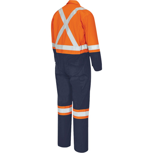 7702BB Combinaison de s&eacute;curit&eacute; FR-Tech 2 tons, Taille 36, Bleu marin/Orange, 10 cal/cm² Planification Entrepots Molloy