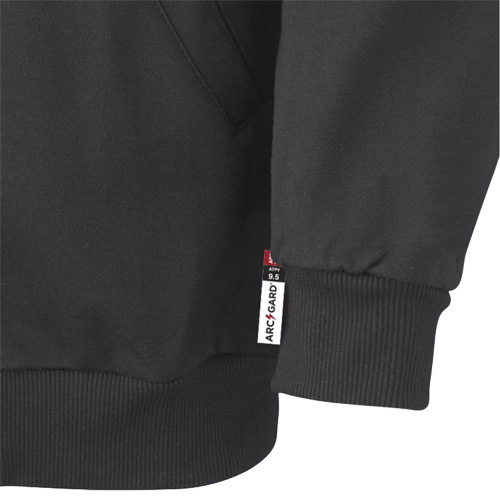 337 Flame-Resistant Zip Style Hoodie, Men's, X-Small, Black, 22 cal/cm² Planification Entrepots Molloy