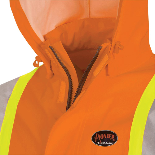 5880 FR/Arc-Rated Waterproof Rain Jacket, Large, High Visibility Orange, 10 cal/cm² Planification Entrepots Molloy