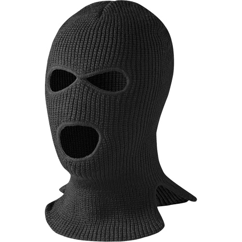 560-B 3-Hole Balaclava, Acrylic, Black Planification Entrepots Molloy