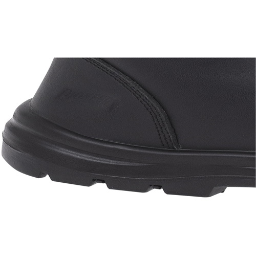 1027 Bottes de travail 8" noires, Cuir, Embout Acier, Taille 10 Planification Entrepots Molloy