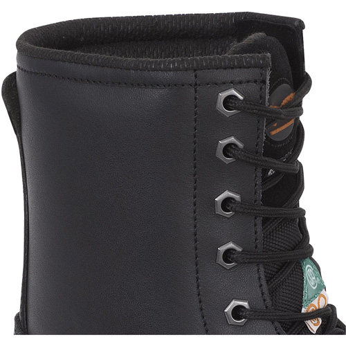 1027 Bottes de travail 8" noires, Cuir, Embout Acier, Taille 10 Planification Entrepots Molloy