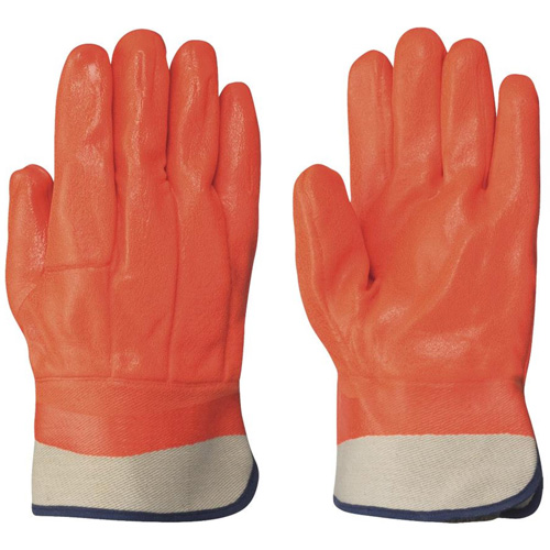 846 Lined Gloves, One Size, Foam PVC Coating, PVC Shell Planification Entrepots Molloy
