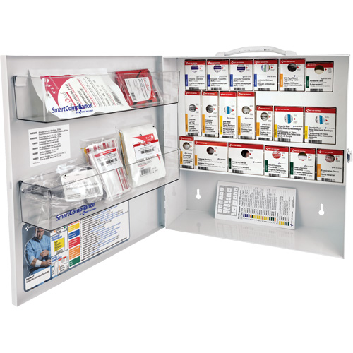 SmartCompliance&reg; First Aid Cabinet, Meets CSA Z1220-17 Type 2 Low-Risk Environment, Small (2-25 Workers) Planification Entrepots Molloy