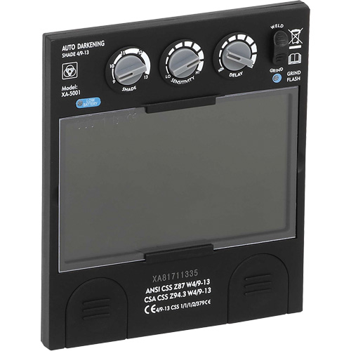 Filtre dobscurcissement automatique large &agrave; intensit&eacute; variable Advantage Plus, 5-1/4" la x 4-1/2" h Champ de vision, Pour utilisation avec S26200 Planification Entrepots Molloy