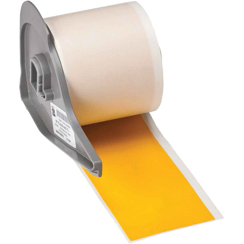 Ruban adh&eacute;sif permanent toutes saisons pour &eacute;tiquettes, Vinyle, Jaune, Largeur de 2" Planification Entrepots Molloy