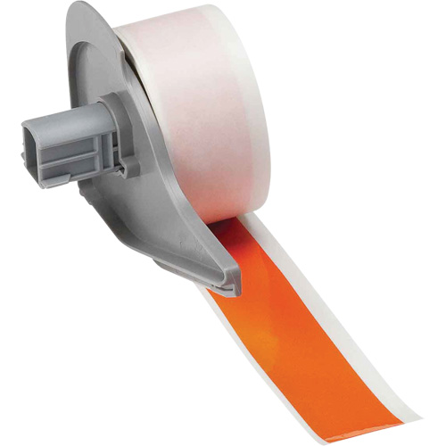 Ruban adh&eacute;sif permanent toutes saisons pour &eacute;tiquettes, Vinyle, Orange, Largeur de 1" Planification Entrepots Molloy
