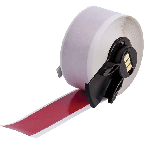 Multi-Purpose Label Tape, Vinyl, Red, 1" Width Planification Entrepots Molloy