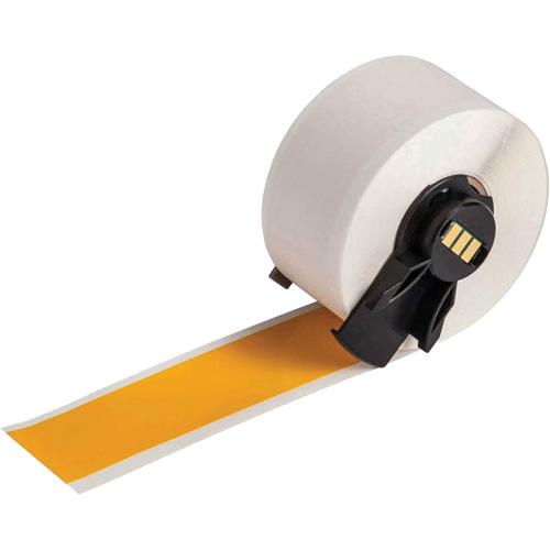 Multi-Purpose Label Tape, Vinyl, Yellow, 1" Width Planification Entrepots Molloy