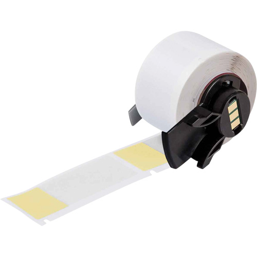 Self-Laminating Wrap-Around Wire & Cable Labels, Vinyl, 1" L x 2.5" H, White Planification Entrepots Molloy