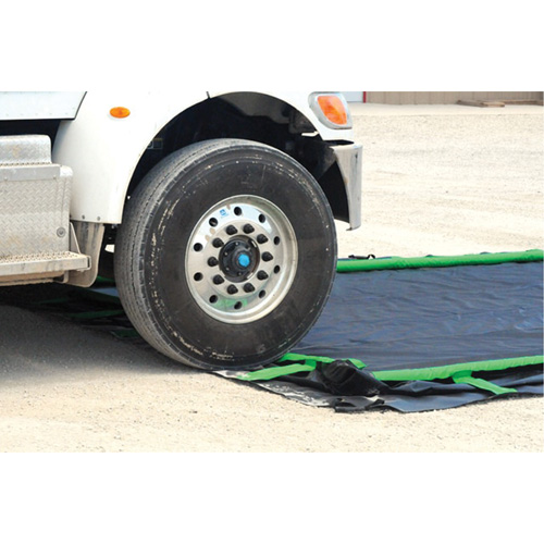 Berme &agrave; montage rapide Ultra-Containment Berm, Capacit&eacute; 6732 gal. US, 15' la x 60' lo x 12" h, Paroi en mousse Planification Entrepots Molloy