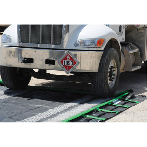 Berme &agrave; montage rapide Ultra-Containment Berm, Capacit&eacute; 6732 gal. US, 15' la x 60' lo x 12" h, Paroi en mousse Planification Entrepots Molloy