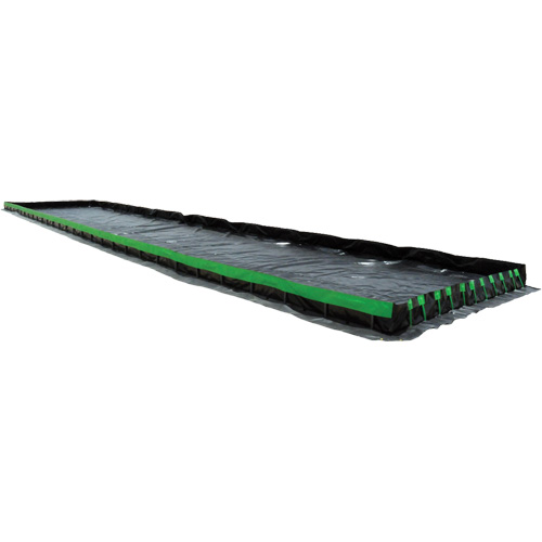 Berme Ultimate Copolymer 2000 Ultra-Containment Berm, Capacit&eacute; 2333 gal. US, 12' la x 26' lo x 12" h, Support &agrave; charni&egrave;re Planification Entrepots Molloy