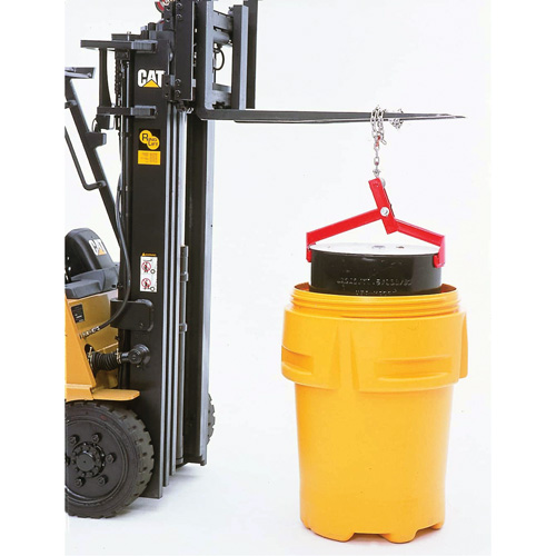 Ultra-Drum Lifter, 55 gal. US (45 gal. imp.), Cap. 1000 lb/453 kg Planification Entrepots Molloy