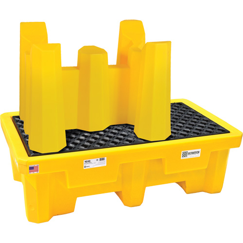 Syst&egrave;me de confinement Ultra-Drum sans drain pour 4 barils, 53" lo x 53" la x 77,8" ha, 3000 gal. US Capacit&eacute; Planification Entrepots Molloy