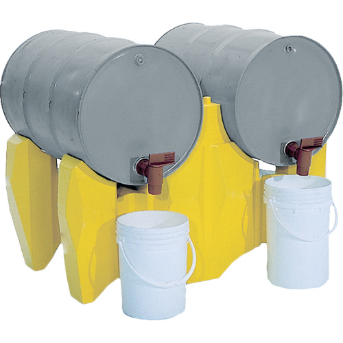 Support pour 2 barils &agrave; lhorizontale, 46,5" lo x 30" la x 31" ha Planification Entrepots Molloy