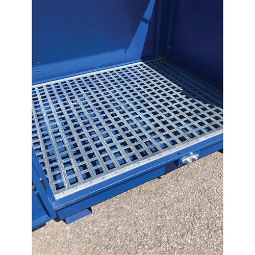 Ultra-Hard Top S4 Steel Spill Pallet, 61" L x 54.4" W x 52" H, 4700 lbs. Load Capacity Planification Entrepots Molloy
