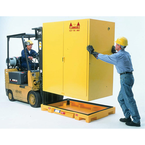 Double Drum Ultra-Safety Cabinet Bladder System, 63" lo x 38,5" la x 6,3" h, Capacit&eacute; de charge 3000 lb Planification Entrepots Molloy