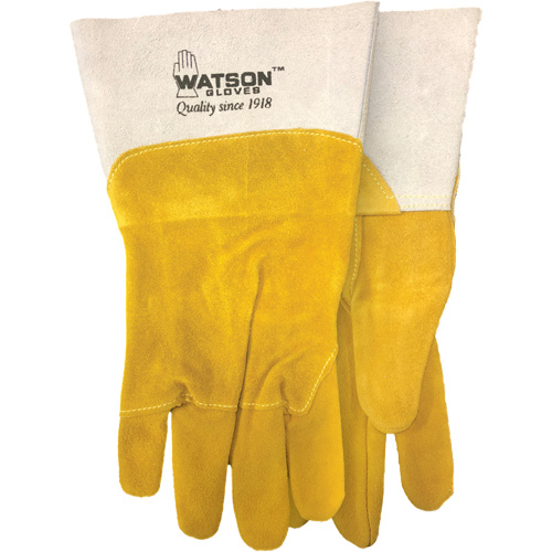 Gants de soudure robustes, Cuir fleur de ch&egrave;vre/Cuir de vache refendu, Taille Moyen Planification Entrepots Molloy