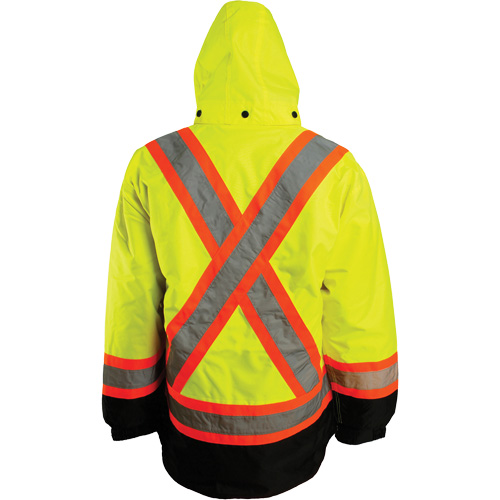 Veste 7 en 1, Polyester, Orange haute visibilit&eacute;, Petit Planification Entrepots Molloy