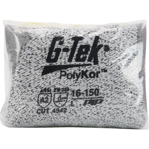 G-Tek&reg; Seamless Knit Cut-Resistant Gloves, Size X-Small, 13 Gauge, Polyurethane Coated, PolyKor&reg; Shell, ASTM ANSI Level A2/EN 388 Level B Planification Entrepots Molloy