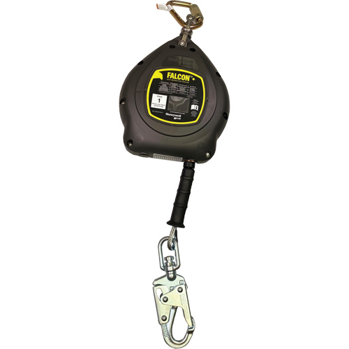 Cordage de s&eacute;curit&eacute; autor&eacute;tractable Falcon +, 20', Acier galvanis&eacute;, Pivotant Planification Entrepots Molloy