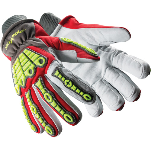 Gants r&eacute;sistants aux chocs Chrome SLT Winter 4073, 6/T-petit, Paume en Ch&egrave;vre, Poignet Poignet en tricot Planification Entrepots Molloy