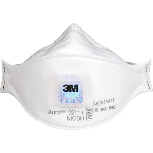 Respirateur &agrave; particules Aura 9211+, N95, Certifi&eacute; NIOSH Planification Entrepots Molloy