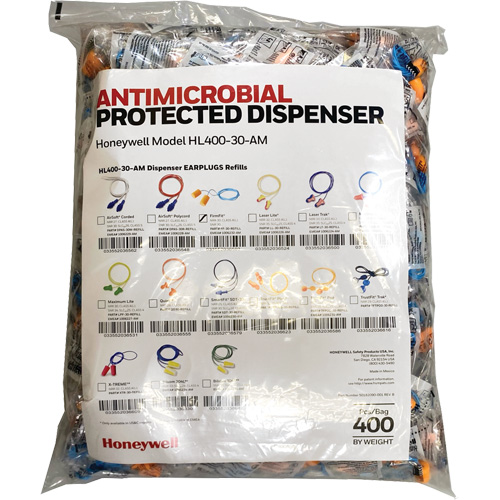 FF-30 Earplugs Refill for HL400 Dispenser, Bulk - Polybag, Corded Planification Entrepots Molloy