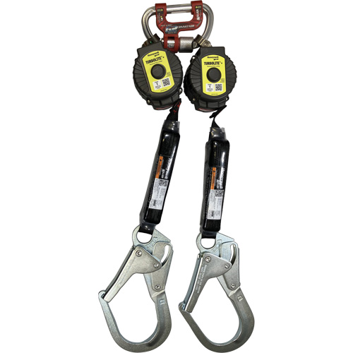 Limiteur de chute personnel TurboLite+ Miller, 6', Sangles, Stationnaire Planification Entrepots Molloy