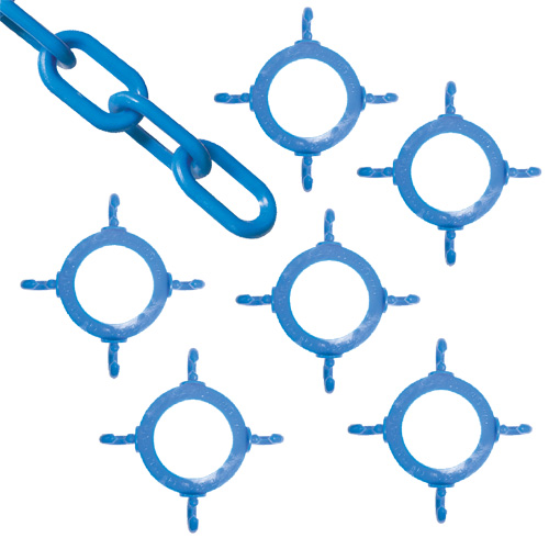 Ensemble de connecteurs de chaîne pour c&ocirc;nes, Bleu Planification Entrepots Molloy