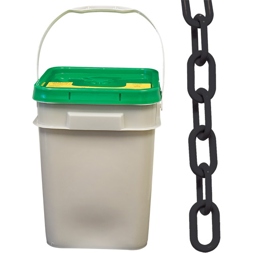 Heavy-Duty Plastic Safety Chain, Black Planification Entrepots Molloy