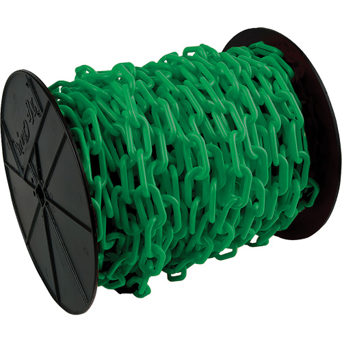 Chaîne de s&eacute;curit&eacute; en plastique robuste, Vert Planification Entrepots Molloy