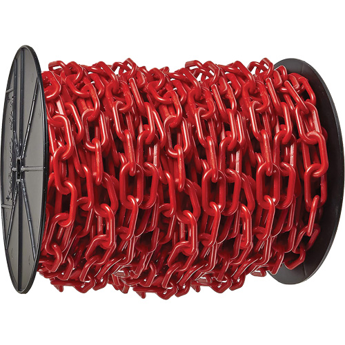 Chaîne de s&eacute;curit&eacute; en plastique robuste, Rouge Planification Entrepots Molloy
