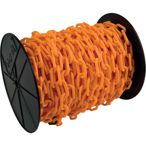 Heavy-Duty Plastic Safety Chain, Orange Planification Entrepots Molloy