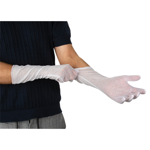 Gants d'inspection l&eacute;gers, Poly/coton, Poignet &agrave; ourlet, Hommes Planification Entrepots Molloy