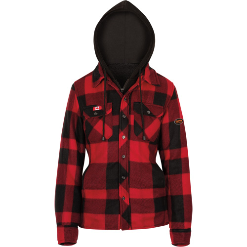 415RBW Quilted Hooded Shirt, Women's, X-Small, Multi-Colour Planification Entrepots Molloy