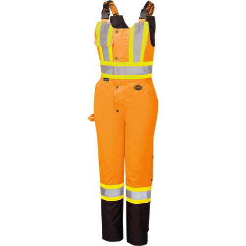 5040BBW Combinaison de s&eacute;curit&eacute; imperm&eacute;able haute visibilit&eacute; pour femmes, Polyester, T-petit, Noir/Orange haute visibilit&eacute; Planification Entrepots Molloy