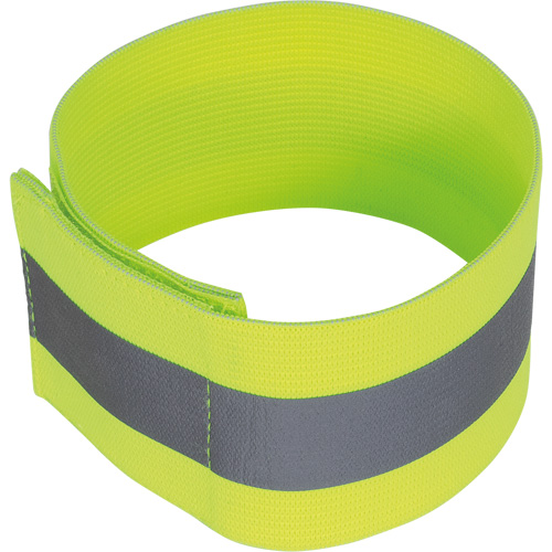 1141 Brassard &eacute;lastique jaune lime haute visibilit&eacute; Planification Entrepots Molloy