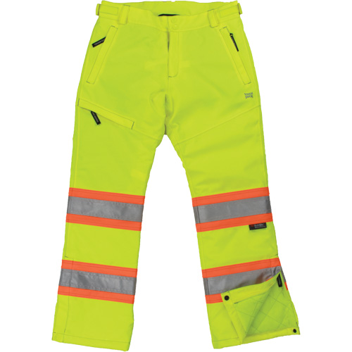 Womens Insulated Flex Safety Pant, Polyester, Large, High Visibility Lime-Yellow Planification Entrepots Molloy