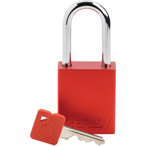 Lockout Padlock, Safety Padlock, Keyed Different, Aluminum, 1-1/2" Width Planification Entrepots Molloy