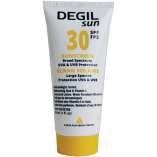 Sunscreen, SPF 30, Lotion Planification Entrepots Molloy