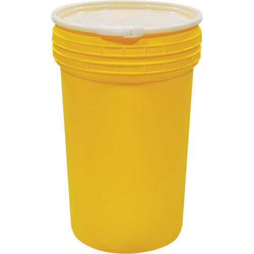 Ensemble de baril emboîtable en plastique pour laboratoire, 55 gal. US, Mobile Planification Entrepots Molloy