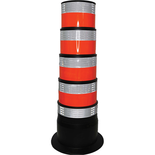 Channelizer, 47.25" High, Orange/White Planification Entrepots Molloy