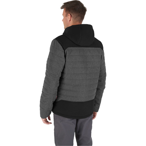 Veste chauffante M12 QuietShell avec pile, Hommes, Petit, Gris Planification Entrepots Molloy